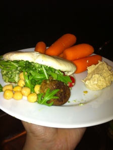 Falafel with Carrots and Hummus